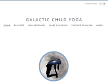 Tablet Screenshot of galacticchildyoga.com